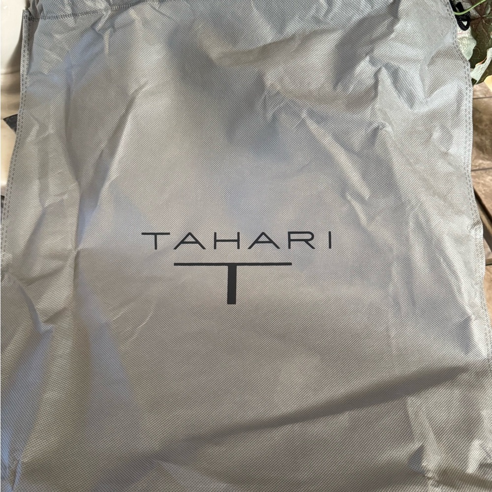 Tahari Ivory Checkered Satchel - Picture 12 of 13